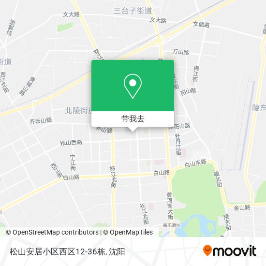 松山安居小区西区12-36栋地图