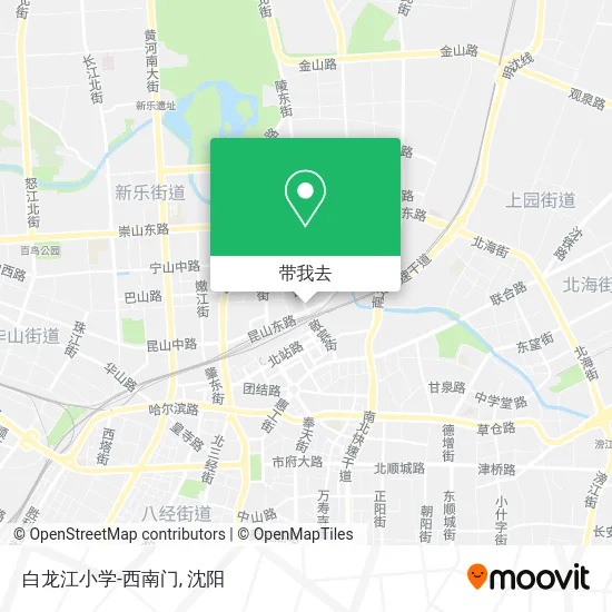 白龙江小学-西南门地图
