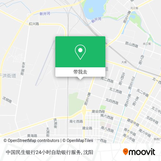 中国民生银行24小时自助银行服务地图