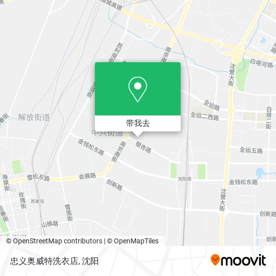 忠义奥威特洗衣店地图