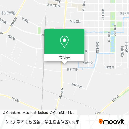 东北大学浑南校区第二学生宿舍(A区)地图