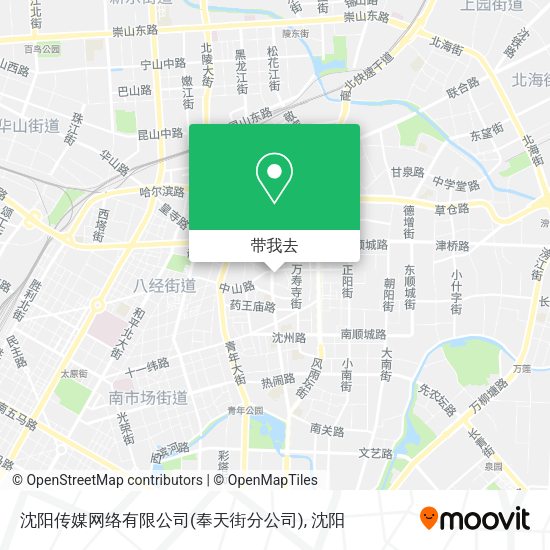 沈阳传媒网络有限公司(奉天街分公司)地图