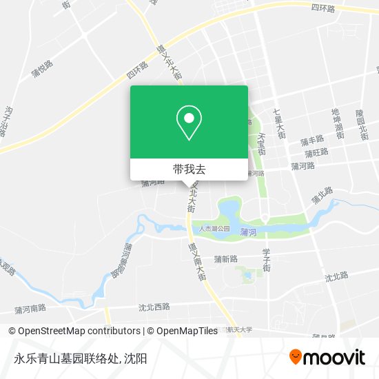 永乐青山墓园联络处地图