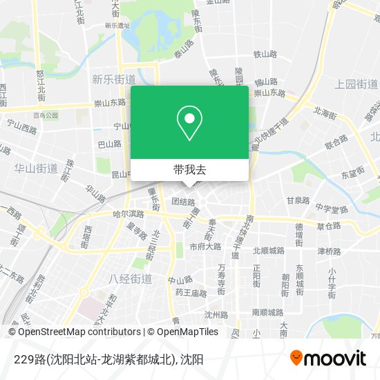 229路(沈阳北站-龙湖紫都城北)地图