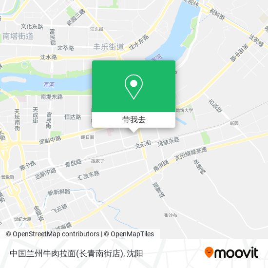 中国兰州牛肉拉面(长青南街店)地图