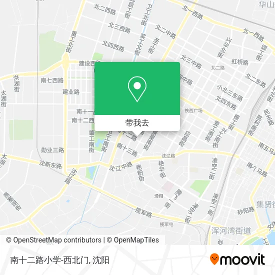 南十二路小学-西北门地图