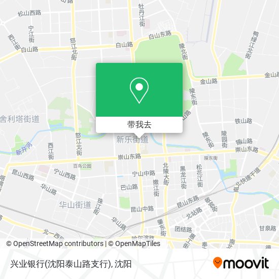 兴业银行(沈阳泰山路支行)地图