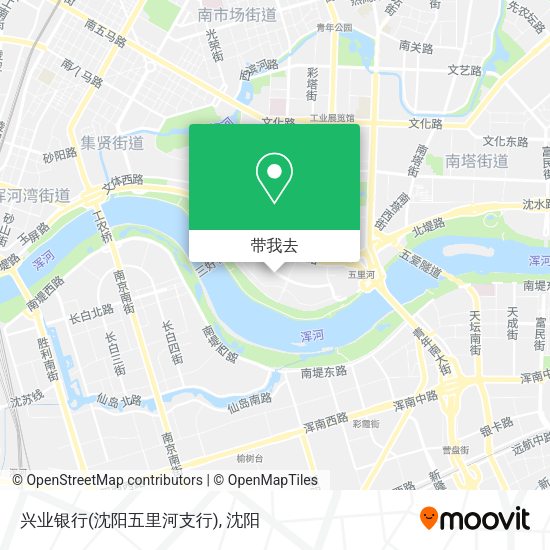 兴业银行(沈阳五里河支行)地图