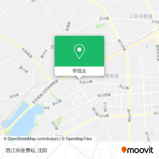 西江街收费站地图