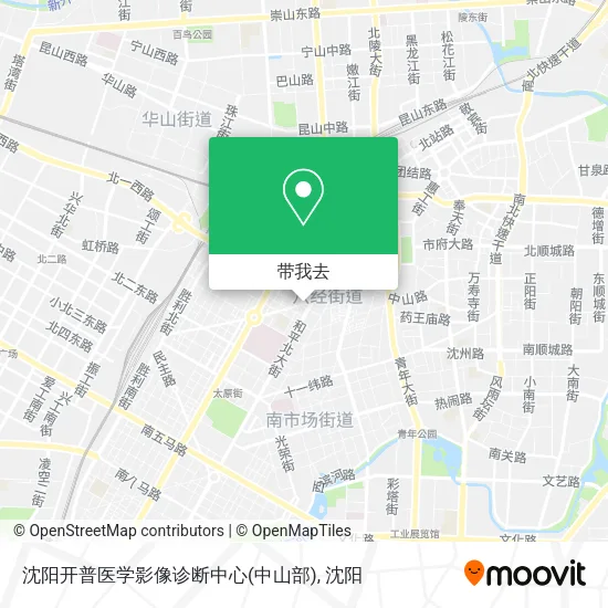 沈阳开普医学影像诊断中心(中山部)地图