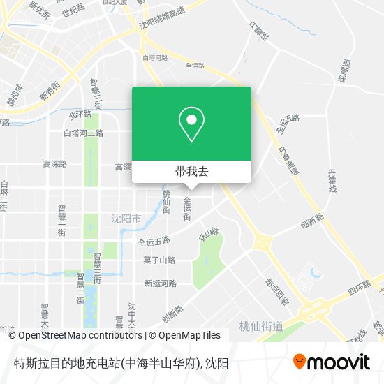 特斯拉目的地充电站(中海半山华府)地图