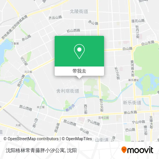 沈阳格林常青藤胖小汐公寓地图