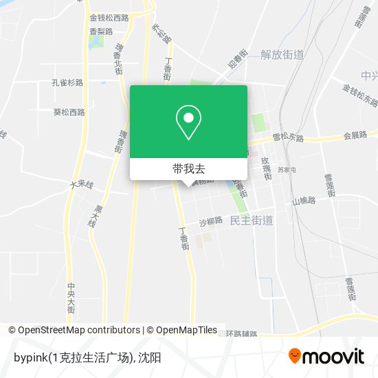 bypink(1克拉生活广场)地图