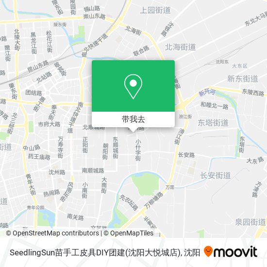 SeedlingSun苗手工皮具DIY团建(沈阳大悦城店)地图