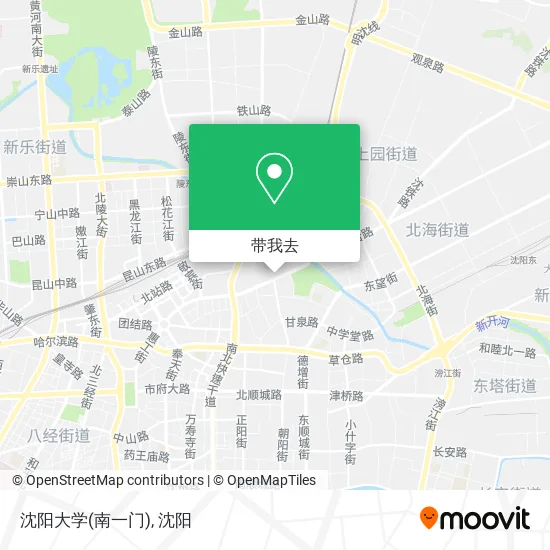 沈阳大学(南一门)地图