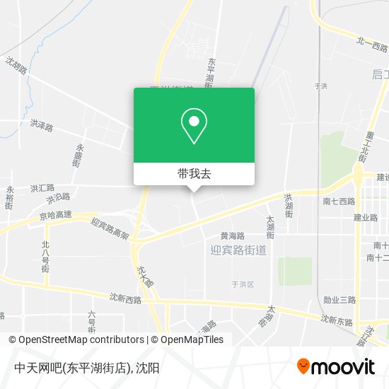 中天网吧(东平湖街店)地图