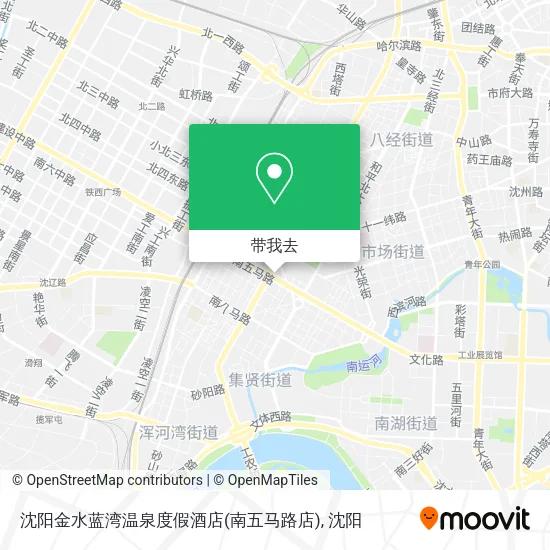 沈阳金水蓝湾温泉度假酒店(南五马路店)地图