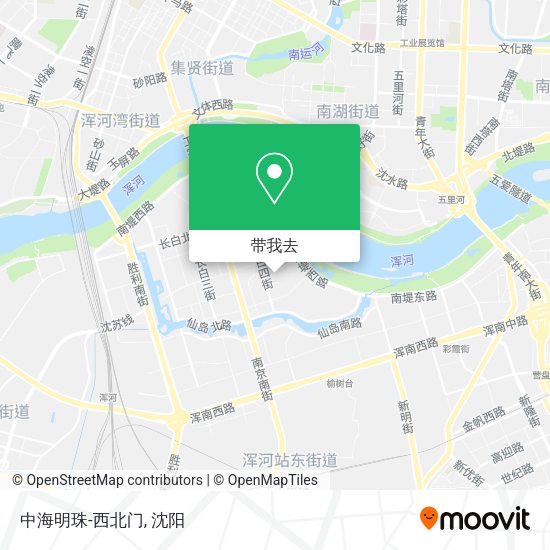 中海明珠-西北门地图