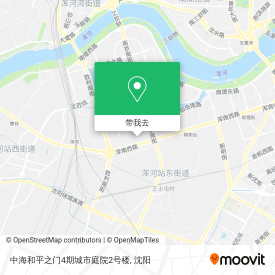 中海和平之门4期城市庭院2号楼地图