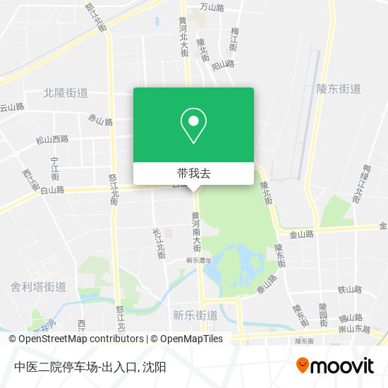 中医二院停车场-出入口地图