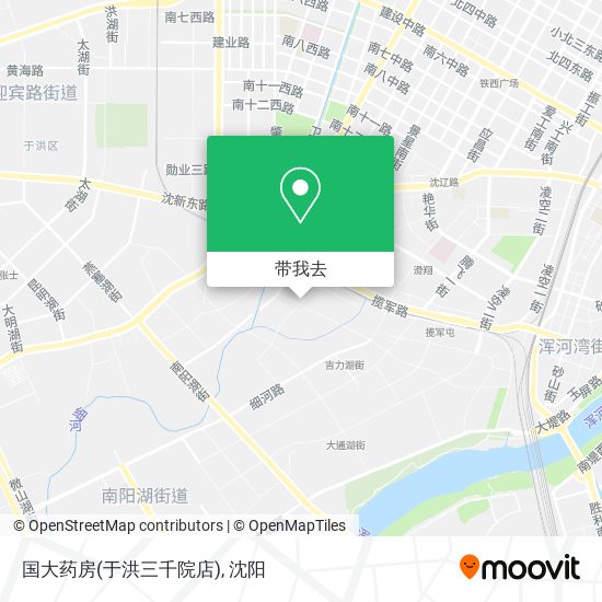 国大药房(于洪三千院店)地图