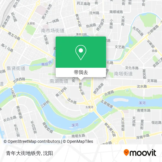 青年大街地铁旁地图