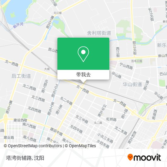塔湾街辅路地图