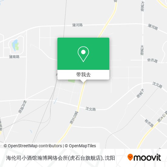 海伦司小酒馆瀚博网络会所(虎石台旗舰店)地图