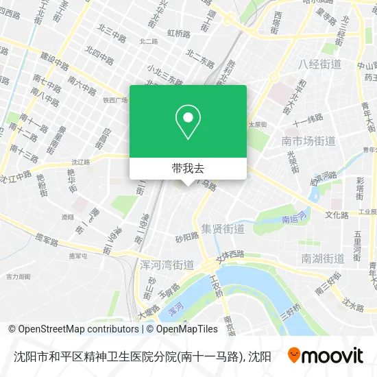 沈阳市和平区精神卫生医院分院(南十一马路)地图