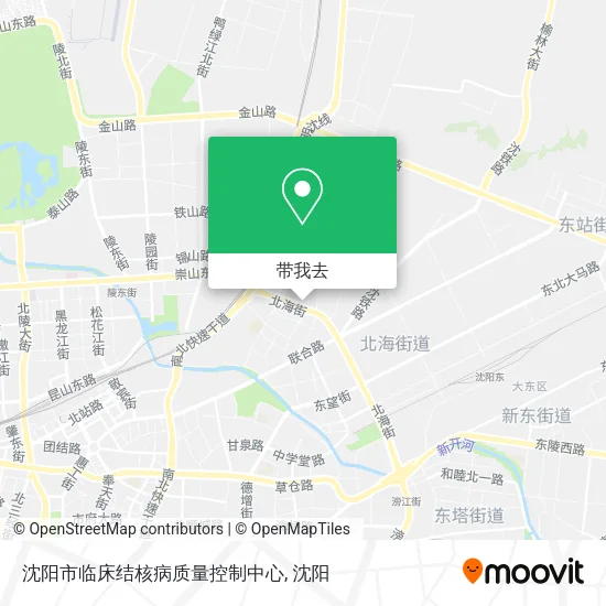 沈阳市临床结核病质量控制中心地图