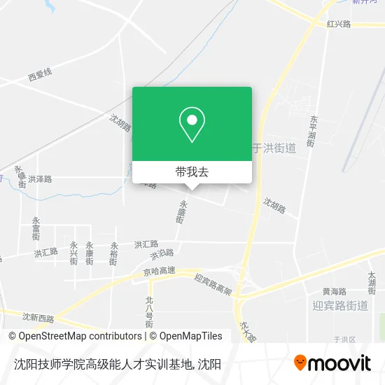 沈阳技师学院高级能人才实训基地地图