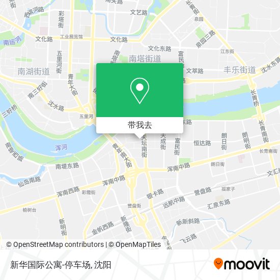 新华国际公寓-停车场地图