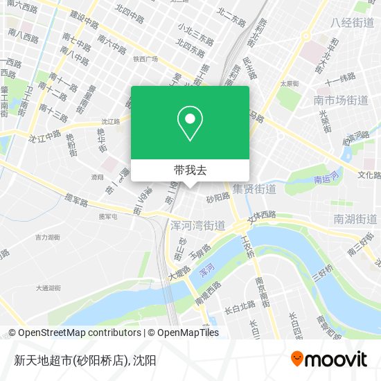 新天地超市(砂阳桥店)地图