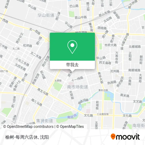 榆树-每周六店休地图