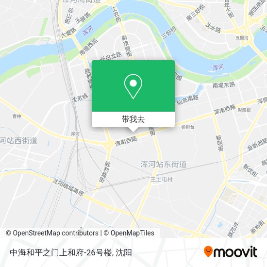 中海和平之门上和府-26号楼地图