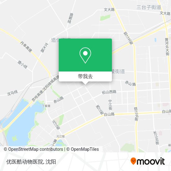 优医酷动物医院地图