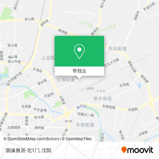 圆缘雅居-北1门地图