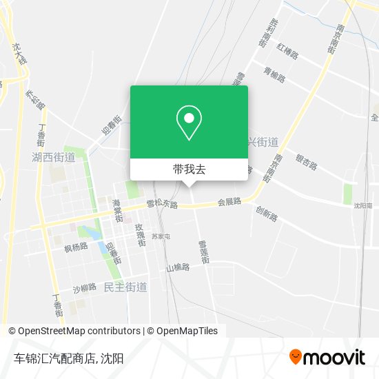车锦汇汽配商店地图