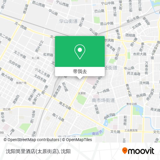 沈阳简里酒店(太原街店)地图