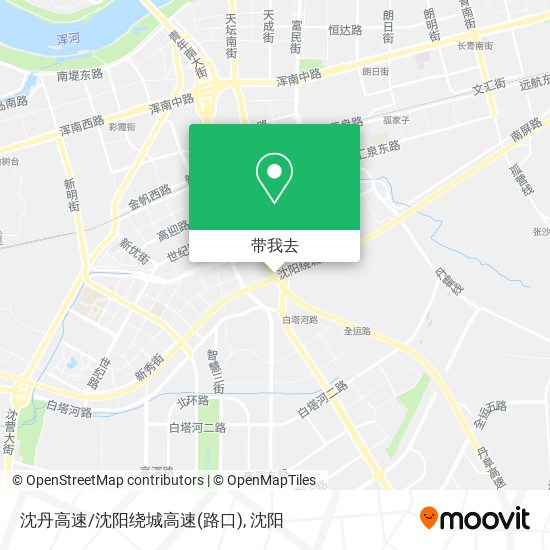 沈丹高速/沈阳绕城高速(路口)地图