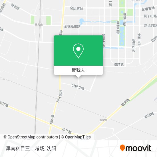 浑南科目三二考场地图