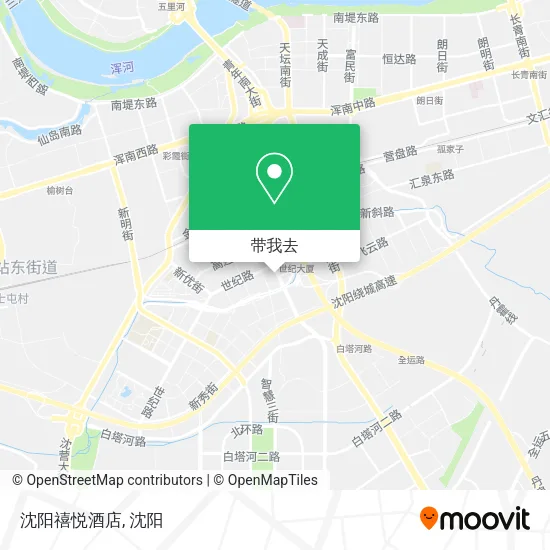 沈阳禧悦酒店地图