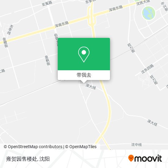 雍贺园售楼处地图