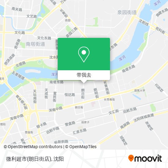 微利超市(朗日街店)地图
