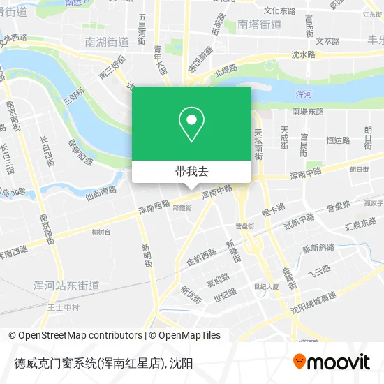 德威克门窗系统(浑南红星店)地图