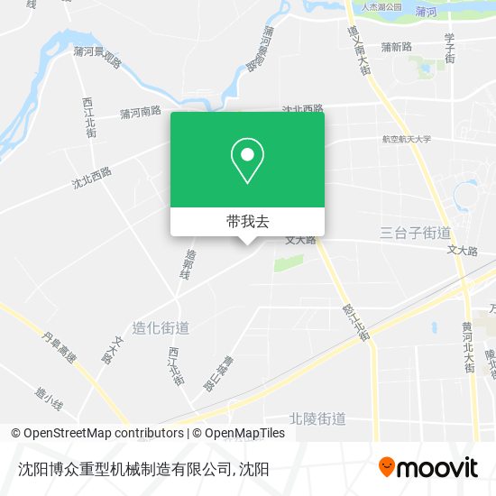 沈阳博众重型机械制造有限公司地图