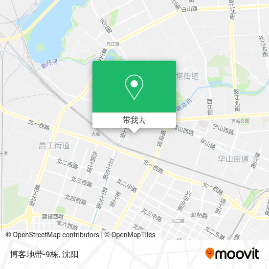 博客地带-9栋地图