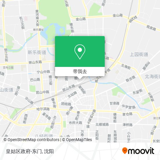 皇姑区政府-东门地图