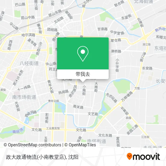政大政通物流(小南教堂店)地图