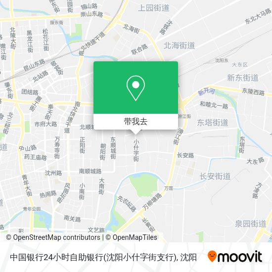 中国银行24小时自助银行(沈阳小什字街支行)地图